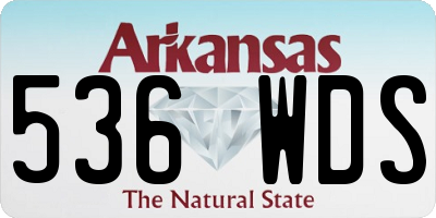 AR license plate 536WDS