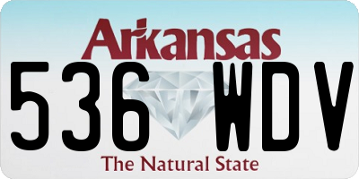 AR license plate 536WDV