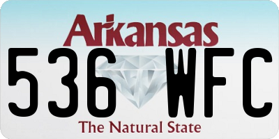 AR license plate 536WFC