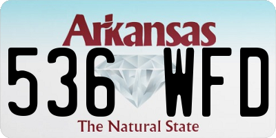 AR license plate 536WFD