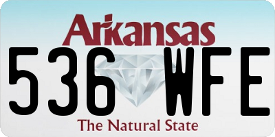 AR license plate 536WFE