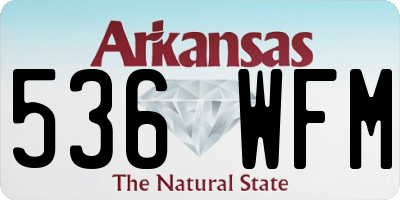 AR license plate 536WFM