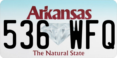 AR license plate 536WFQ