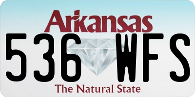 AR license plate 536WFS