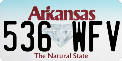 AR license plate 536WFV