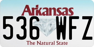 AR license plate 536WFZ