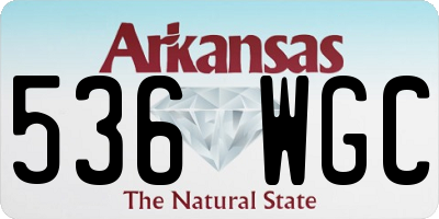 AR license plate 536WGC