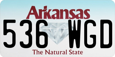 AR license plate 536WGD