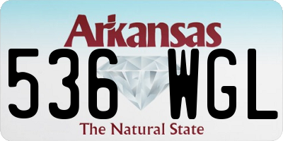 AR license plate 536WGL