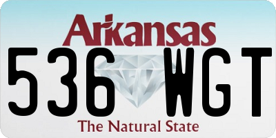 AR license plate 536WGT