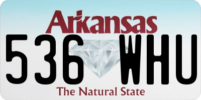 AR license plate 536WHU