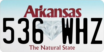 AR license plate 536WHZ