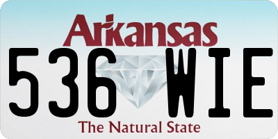 AR license plate 536WIE