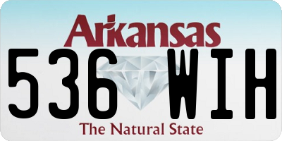 AR license plate 536WIH