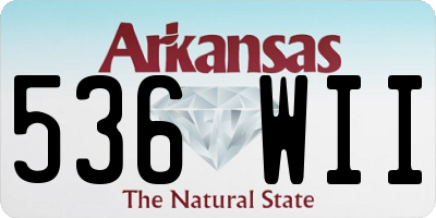 AR license plate 536WII