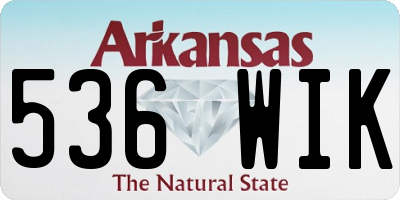 AR license plate 536WIK