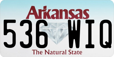 AR license plate 536WIQ