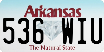 AR license plate 536WIU