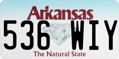 AR license plate 536WIY