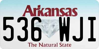 AR license plate 536WJI