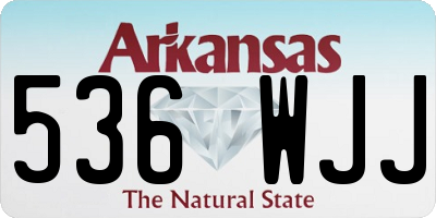 AR license plate 536WJJ