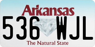 AR license plate 536WJL