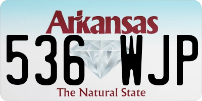 AR license plate 536WJP