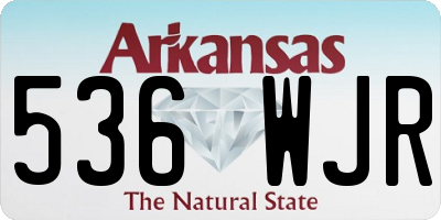 AR license plate 536WJR