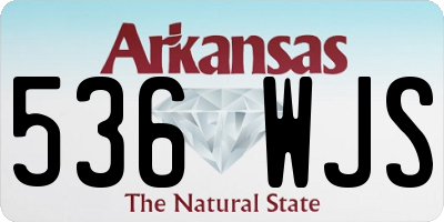 AR license plate 536WJS