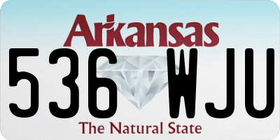 AR license plate 536WJU