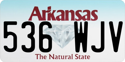 AR license plate 536WJV