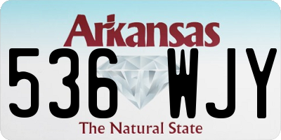 AR license plate 536WJY