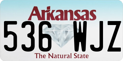 AR license plate 536WJZ