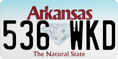 AR license plate 536WKD
