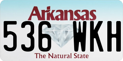 AR license plate 536WKH