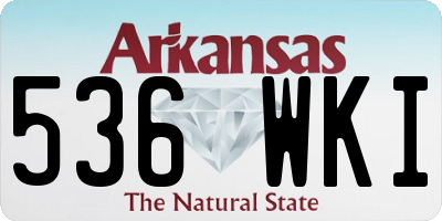 AR license plate 536WKI