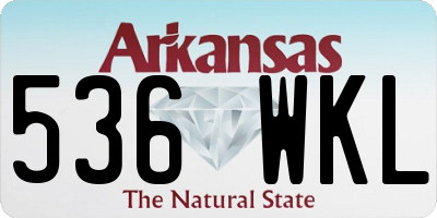 AR license plate 536WKL