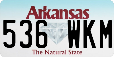 AR license plate 536WKM