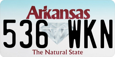 AR license plate 536WKN