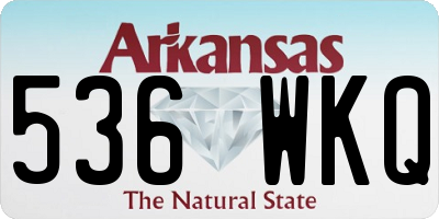 AR license plate 536WKQ