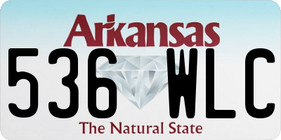 AR license plate 536WLC