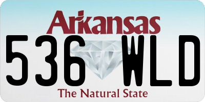 AR license plate 536WLD