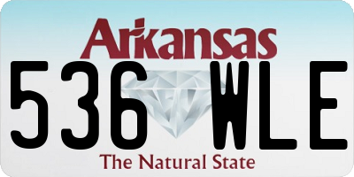 AR license plate 536WLE