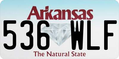AR license plate 536WLF