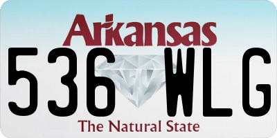 AR license plate 536WLG