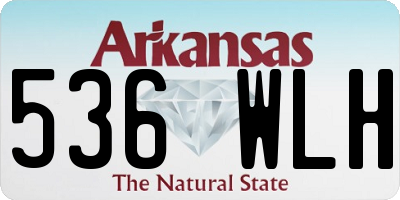 AR license plate 536WLH