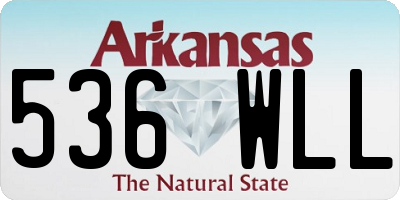 AR license plate 536WLL