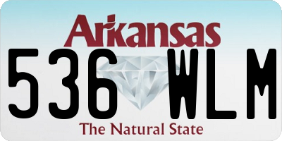 AR license plate 536WLM