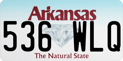 AR license plate 536WLQ