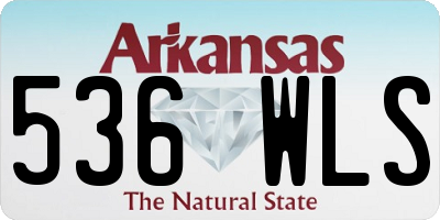 AR license plate 536WLS